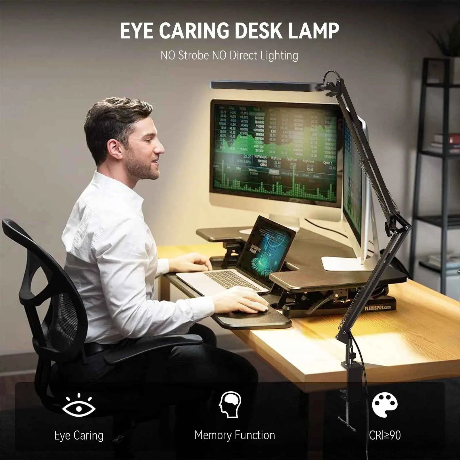Clamped Office Desktop Lamp