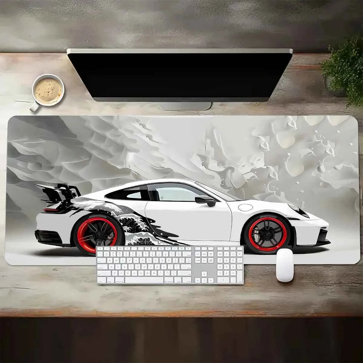 Sports Car Desk And Mouse Pads