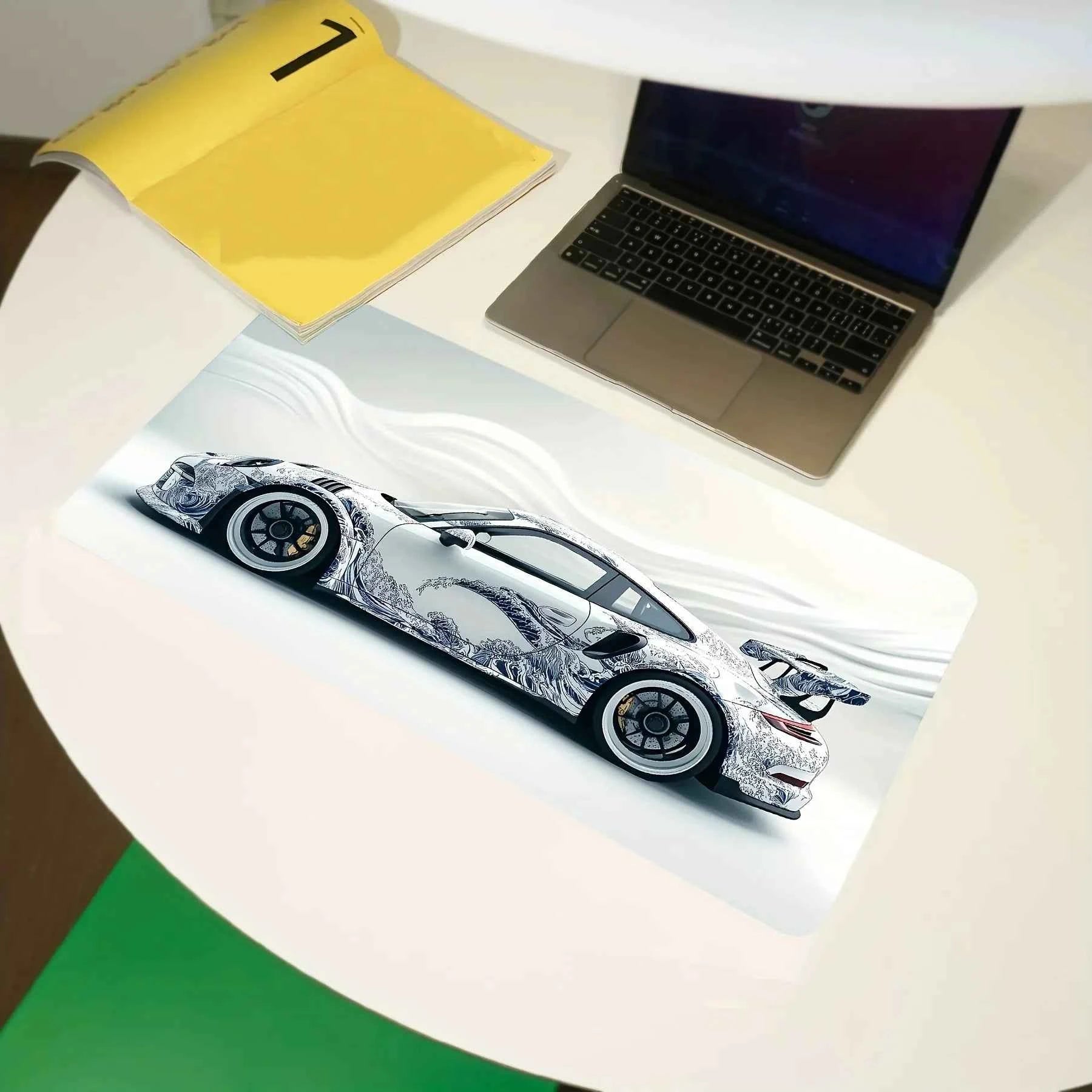 Sports Car Desk And Mouse Pads