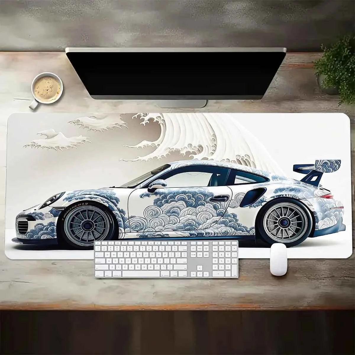 Sports Car Desk And Mouse Pads