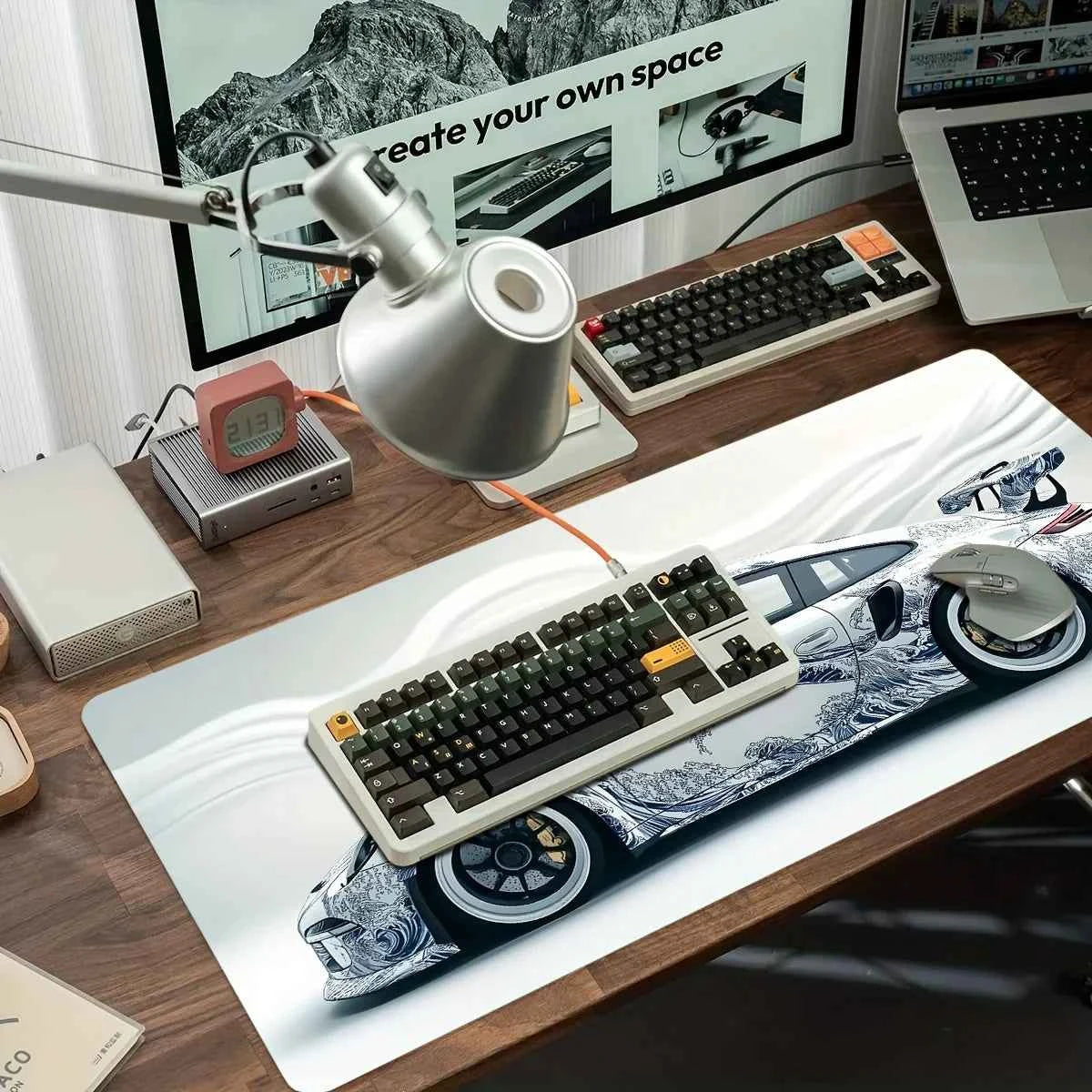 Sports Car Desk And Mouse Pads