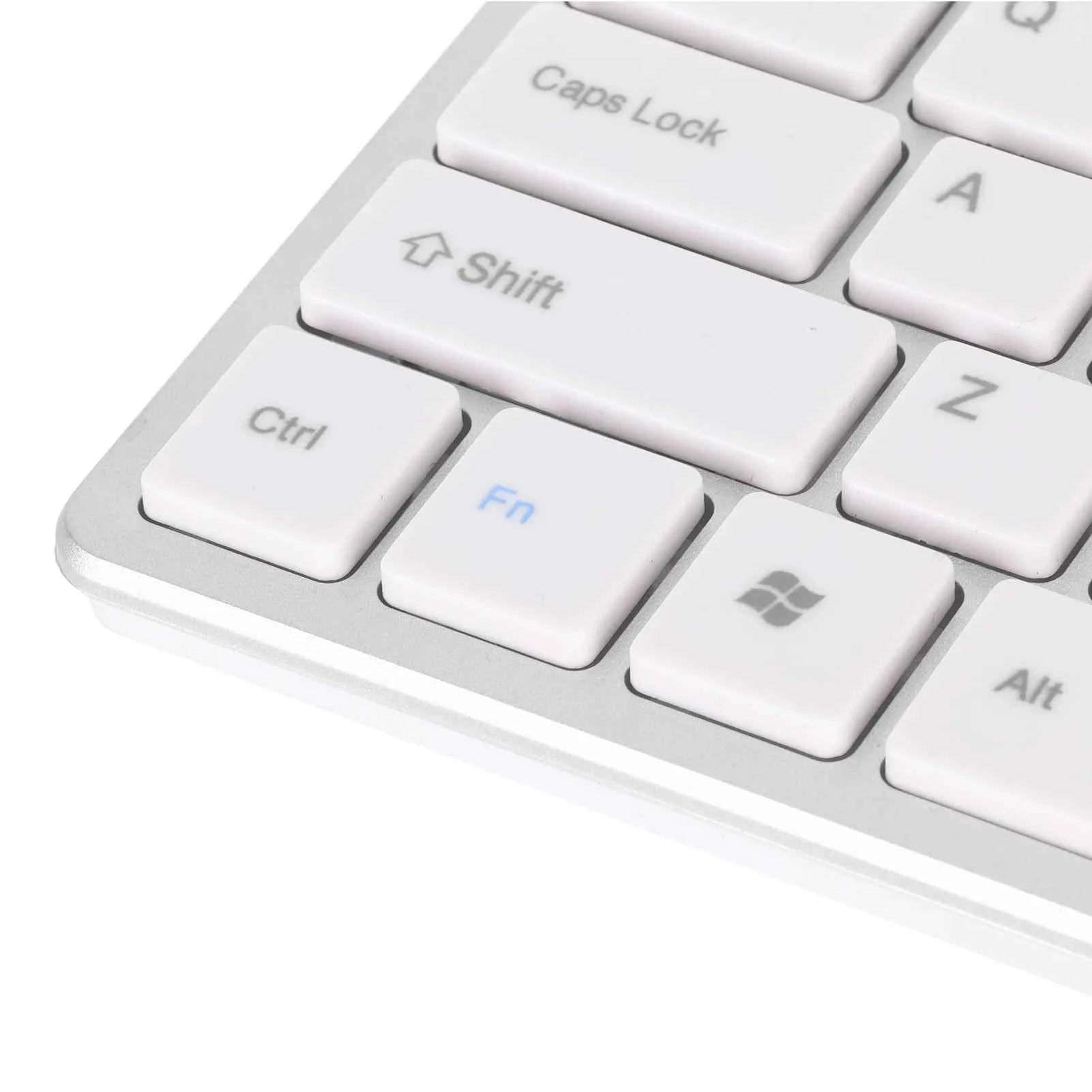 Wireless Keyboard Mouse Kit Slim Wireless Key Mouse Combo Portable Beautiful Power Saving Silent Button LED Indicator for Home